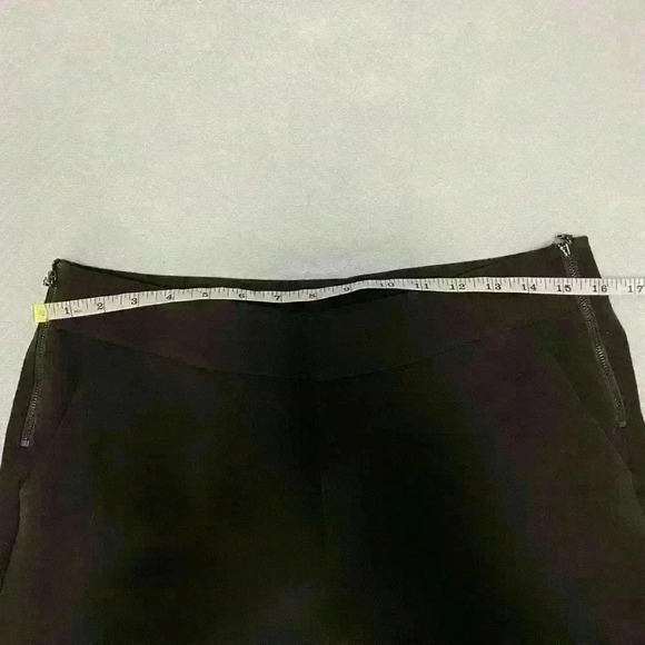 W by Worth Women Brown Dress Pants 4 Straight Leg Pockets Zipper Accent - Picture 7 of 8